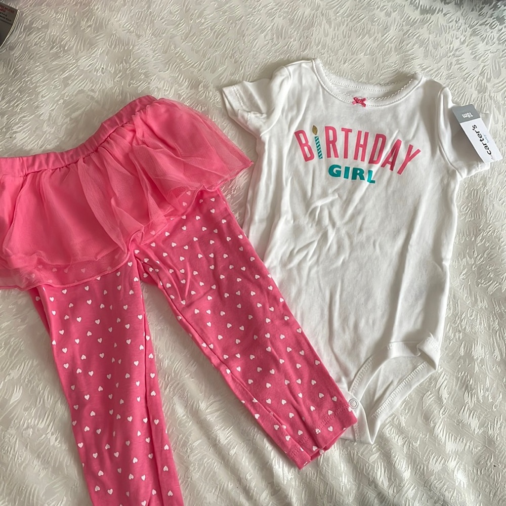 Carters birthday girl set
